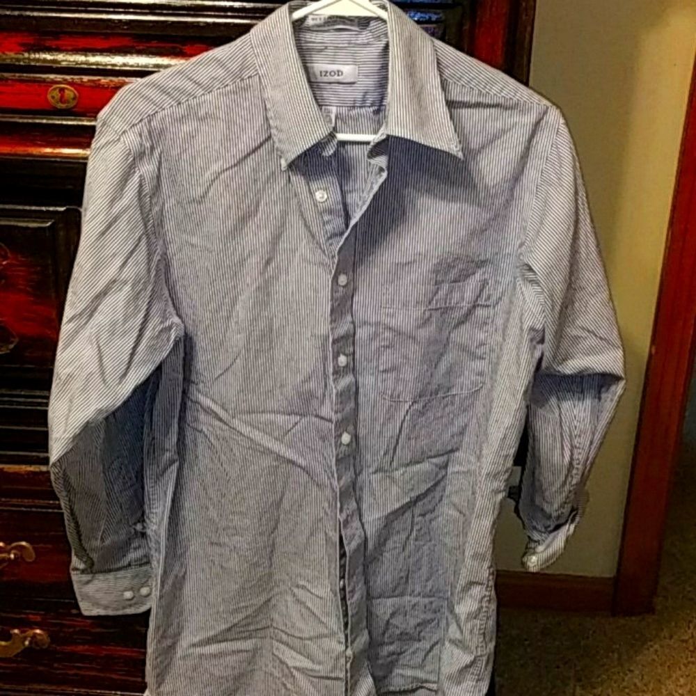 🤠 IZOD Mens Button Shirt 15 1/2 32/33 Medium